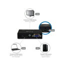 2入力(HDMI/VGA)1出力(HDMI)対応ビデオディスプレイ切替器スイッチャー 自動&優先切替機能搭載 1080p 7.1chサラウンド/2chステレオ音声出力対応