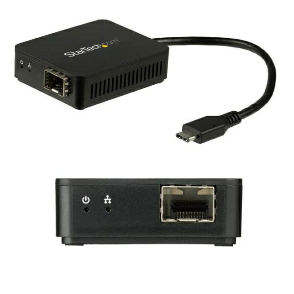 USB-C - 光ファイバー変換アダプタ オープンSFP 1000Base-SX/LX Windows/ Mac/ Linux対応 USBネットワ..