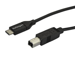 USB-C-USB-Bケーブル 2m USB 2.0準拠 USB Type-C(オス)-USB B(オス)