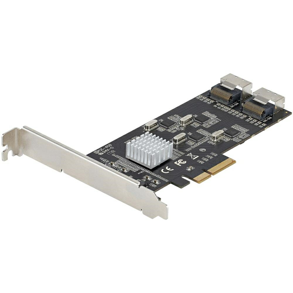 SATA 8ポート増設 PCI Expressインターフェースカード/PCI-SATA変換/4x ホストコントローラ/SATA PCIe 拡張カード/PCI-e x4 Gen 2-SATA 3.0/SATA HDD ＆ SDD