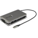 USB Type-Cマルチ変換アダプター/ノートPCドッキングステーション/4K60Hz HDMI 2.0/2ポート10Gbps USB ハブ/SD & MicroSDカードリーダー/ギガビット有線LANポート/100W USB PD/タイプC対応トラベルドック/25cmケーブル