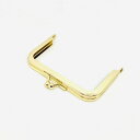 B品C品 訳あり がま口 口金 9.5cm ゴールド 角型 長足 差し込みタイプ がまぐち ガマグチ ハンドメイド/手芸/パーツ/訳あり