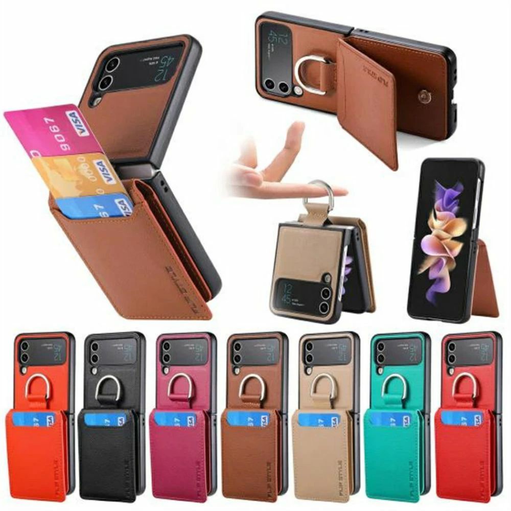 乐天商城 - Galaxy Z Flip5 ケース カードを差し込むギャラクシー Z フリップ 5 スマホケース おしゃれ samsung 携帯カバー 耐衝撃 Galaxy Z Flip4ケース 革ケースZFlip3
