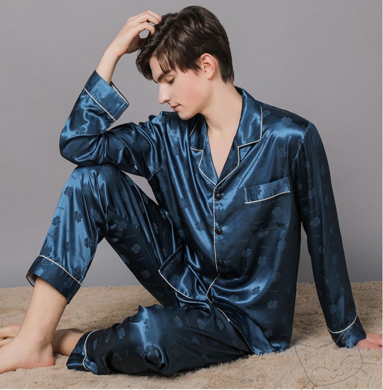 【期間限定ポイント10倍】パジャマ メンズ 長袖 大きいサイズ ルームウェア 無地 春 夏 上下セット 前開き 接触冷感 ロングパンツ 長ズボン セットアップ 部屋着 ナイトウェア シンプル おしゃれ メンズ プレゼント 父の日 ギフト 送料無料