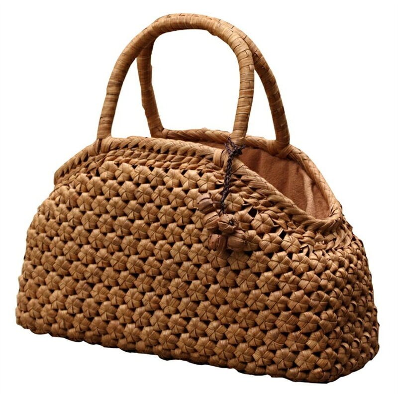 【新品登場】六角 花編み 山葡萄かごバッグ ハンドメイド 山葡萄籠バッグ レディー...