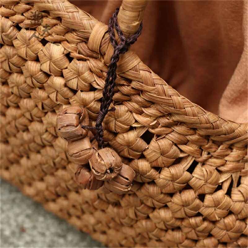 【新品登場】六角 花編み 山葡萄かごバッグ ハンドメイド 山葡萄籠バッグ レディー...