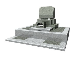 墓石 お墓 墓 洋型墓石 洋風 文字彫刻 カロート付 工事完成 安い 御影石 供養塔 供養 仏事