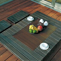 囲炉裏 テーブル （テーブルのみの価格です！） ガーデンIRORI L=1200サイズ 付属品 【フタ】 【大谷石】 【耐火骨材】 染木(グリーン系) （スツール：座る部分の椅子は含まれません） （スツール別売り）【秋】 【お月見】のサムネイル