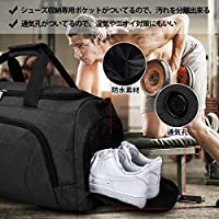 即納NUBILY ボストンバッグ メンズ ダッフルバッグ YKK 修学旅行 ジムバック 大容量 スポーツバッグ 旅行 防水 40L 2way 黒