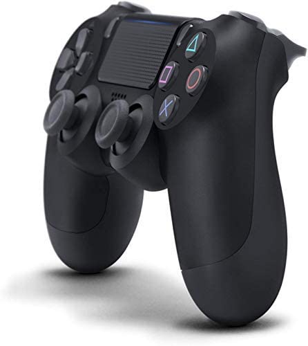 【純正品】ワイヤレスコントローラー (DUALSHOCK 4) ジェット・ブラック (CUH-ZCT2J) CYBER PS4用コントローラー充電ケーブル3mセット
