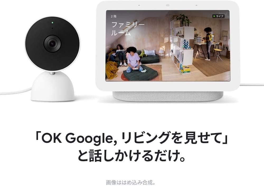 ���ͥ�ɥ���å׼���Ź Google Nest Cam(������/�Ÿ������ץ�����) GA01998-JP �ۥ磻�� �ͥ��ȥ��� 1080p