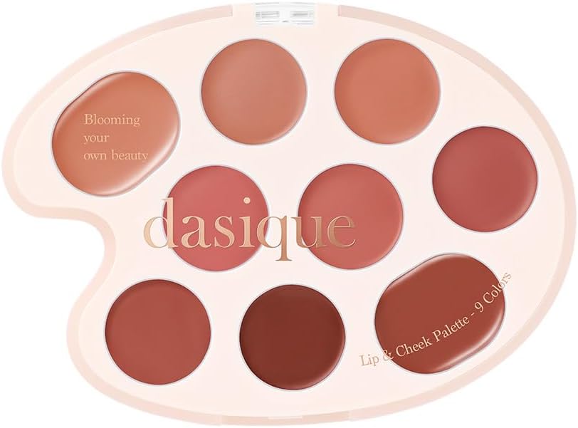乐天商城 - 月間優良ショップ受賞店 Mood Painting Lip & Cheek Palette ムードペインティングリップ&チークパレット 9色パレット/リップパレット/チークパレット (#01 ウォームカラーリング, 6g)