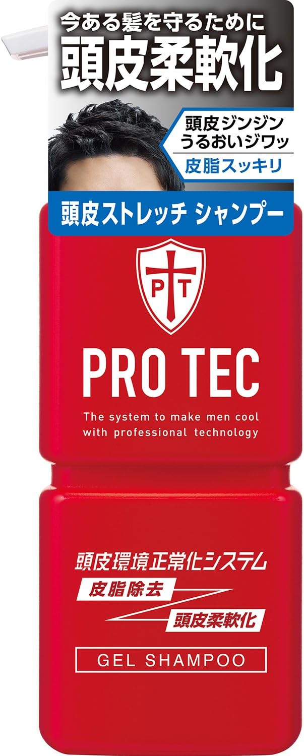 乐天商城 - 月間優良ショップPRO TEC(プロテク) 頭皮ストレッチ シャンプー 本体ポンプ 300g(医薬部外品)