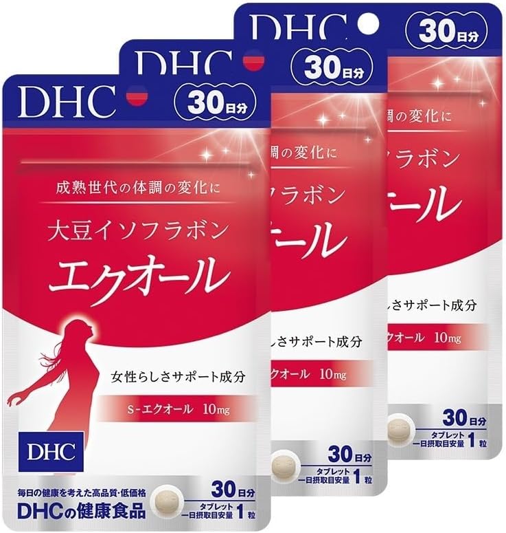 乐天商城 - 月間優良ショップDHC 【90日分セット】 大豆イソフラボン エクオール 30日分 3個セット(90粒)