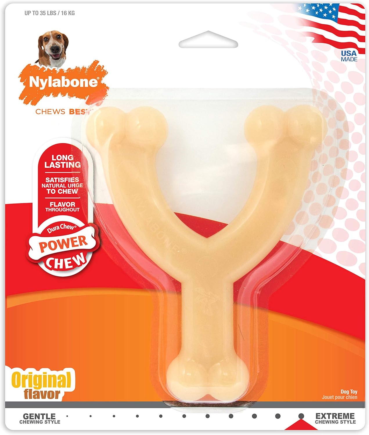 乐天商城 - 月間優良ショップ受賞店ナイラボーン ウィッシュボーン Y字 ウルフ Nylabone