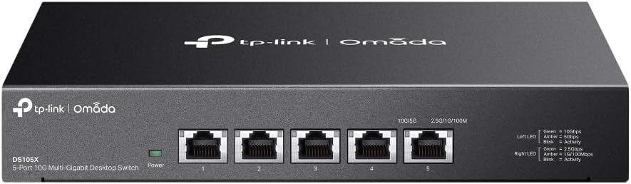 乐天商城 - 月間優良ショップ受賞店 TP-Link 5ポート 全ポート10G対応 10G マルチギガビット アンマネージ プラグ&プレイ Omada対応 スイッチングハブ DS105X
