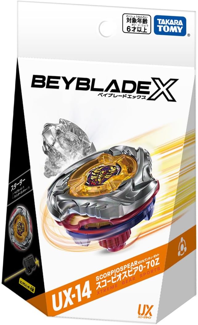 乐天商城 - 月間優良ショップ受賞 タカラトミー(TAKARA TOMY) BEYBLADE X ベイブレードX UX-14 スターター スコーピオスピア0-70Z