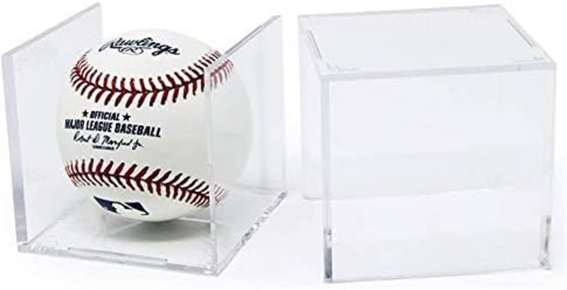 サインボールケース 2個セット 野球ボールケース UVカット仕様 アクリル製 硬式/軟球野球ボール対応 コレクションケース ディスプレイケース 記念グッズ 野球グッズ 透明