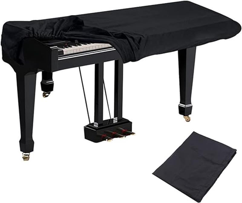 電子ピアノカバー キーボード保護 キーボードカバー ピアノの防護 弾力素材 伸縮性 防塵 ピアノの防護 黒 88鍵盤 61鍵盤 88キー 61キー