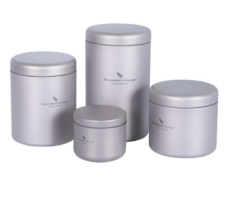 純チタン製 ミニ茶筒｜旅行用 携帯茶入れ・ティーボックス｜普洱茶・緑茶・紅茶対応｜サビに強い 耐食..