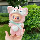 Labubu服 ラブブ服 ラブブぬいぐるみ 対応ラブーのぬいぐるみ ラブブ 服手作り デニムオーバーオール&帽子セット手工製作 アクセサリー かわいい ドール服 Labubu 服