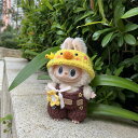 Labubu服 ラブブ服 ラブブぬいぐるみ 対応ラブーのぬいぐるみ ラブブ 服手作り デニムオーバーオール&帽子セット手工製作 アクセサリー かわいい ドール服 Labubu 服