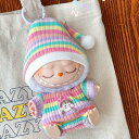 Labubu服 ラブブ服 ラブブぬいぐるみ 対応ラブーのぬいぐるみ ラブブ 服手作り デニムオーバーオール&帽子セット手工製作 アクセサリー かわいい ドール服...