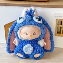 Labubu服 ラブブ服 ラブブぬいぐるみ 対応ラブーのぬいぐるみ ラブブ 服手作り デニムオーバーオール&帽子セット手工製作 アクセサリー かわいい ドール服...