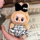 Labubu服 ラブブ服 17cm ラブブぬいぐるみ 対応ラブーのぬいぐるみ ラブブ 服手作り デニムオーバーオール&帽子セット手工製作 アクセサリー かわいい ドール服 Labubu 服