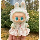 ワンピースlabubuラブブぬいぐるみ服17cm着せ替え着ぐるみ Labubu服 ラブブ服 ラブブぬいぐるみ 対応ラブーのぬいぐるみ ラブブ 服手作り デニムオーバーオール&帽子セット手工製作 アクセサリー かわいい ドール服 Labubu 服