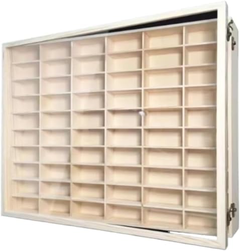 【送料無料】木製ミニカー収納ケース アクリル扉付き 壁掛け可能 高透明度 展示用 キッズ レディース メンズ オフィス 家庭用 大容量