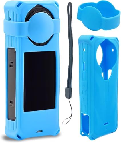 GoPro HERO13 Black用シリコン保護ケース レンズキャップ ストラップ付き 磁気式マウント対応 防塵防水..