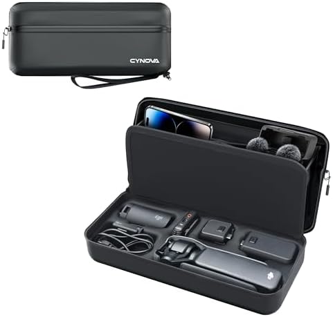 耐衝撃 ポータブル キャリーバッグ DJI OSMO Pocket 3用 防水 高密度ナイロン 多機能収納 軽量 通勤・..