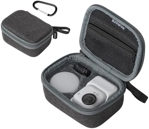 Insta360 GO Ultra対応 耐衝撃 収納ケース カラビナ付き ポータブル キズ防止 防塵 メッシュバッグ 通..