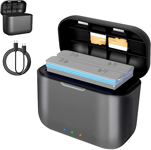 Insta360 X3用バッテリー充電器 バッテリーチャージャー 急速充電対応 USB-C PD2.0/PD3.0対応 高効率収..