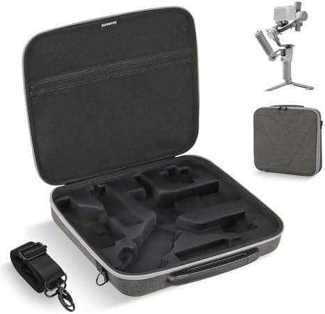 DJI RS4 Mini対応耐衝撃ハードケース ポータブル収納バッグ ジンバルスタビライザー用 アクセサリー格..