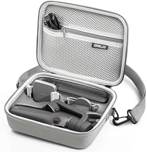 DJI対応Osmo Mobile 6ケース 耐衝撃収納バッグ 防水防汚 大容量 ショルダーバッグ 旅行用 持ち運び可能..