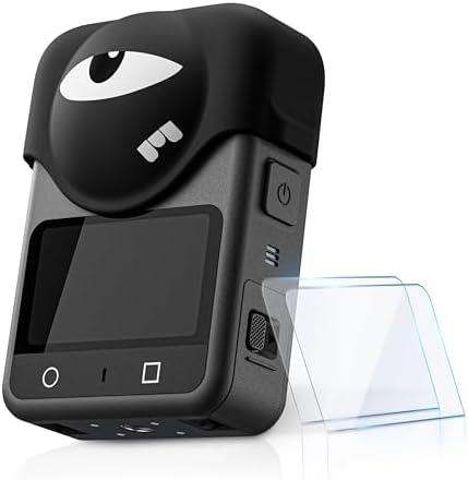 OSMO 360用レンズプロテクターとスクリーン保護フィルムセット シリコンレンズカバー + 強化ガラス2枚パック 高耐久性 軽量設計 防塵防水対応 送料無料