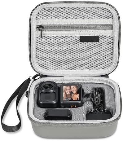 DJI対応 Osmo Nano アクセサリー用保護収納ケース PUレザー ポータブル カメラケース 旅行アウトドア用 シンプル 軽量 防塵 防衝撃 大容量