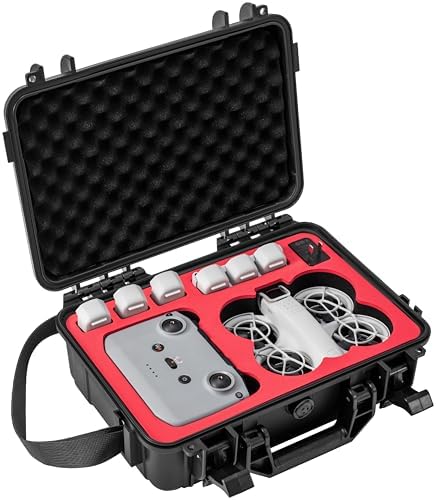 DJI対応防水ハードケース ネオドローン用大容量収納バッグ 耐衝撃 キャリーケース IP67認証 通勤・旅行..