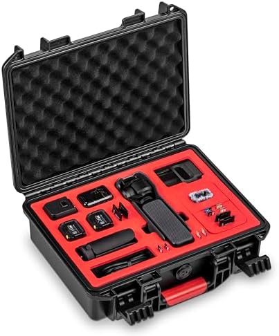 DJI対応Osmo Pocket 3防水ケース 大容量耐衝撃ハードケース 防塵・防振・防水機能付き 持ち運び便利 キ..