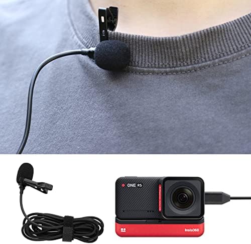 クリップマイク Insta360 ONE X2/X3/1インチパノラマ対応 Type-C カメラマイク 音声収録 高音質 ライン..