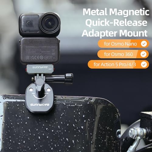 ヤスイショップのDJI OSMO NANO/Osmo Action5 Pro マグネットアダプター Osmo 360/Osmo Action4/3/2カメラ対応 磁気式マウント 折りたたみ式 1/4ネジ ユニバーサル2爪インターフェース 2-in-1アダプター 三脚マウント アダプター｜アングル2