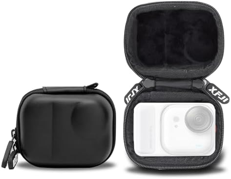 Insta360 GO Ultra用耐衝撃ケース PU素材 コンパクト ポータブル 旅行用カメラバッグ 持ち運び便利 カ..