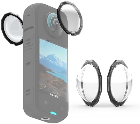 【アップグレード版】Insta360 X3用 粘着式レンズガード PMMA素材 超薄型 高透過率 耐衝撃 レンズ保護 ..