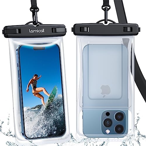 乐天商城 - 【2枚セット 送料無料】スマホ防水ケース IPX8完全防水対応 水中撮影可能 高透明フィルム 顔認証機能 通話可能 ストラップ付き プール・海・お風呂・雨中での使用に最適 4-7インチ対応 多機能 携帯アクセサリー