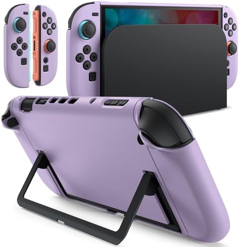 【Nintendo Switch 2 (2025) 7.9インチ用】スリムドッカブルケース ソフトTPU素材 グリップカバー Joy-Con用 着脱式 マット仕上げ 指紋防止 持ち運び保護 PCバックシェル 傷防止 落下衝撃吸収 ドック互換 ブラック ゲーム機アクセサリー 保護カバー