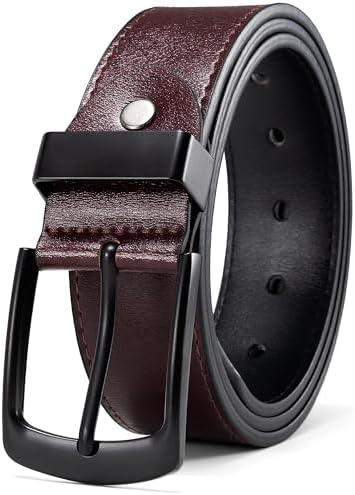 【送料無料】本革製 メンズ ベルト 紳士用 オールブラック マットバックル ビジネス カジュアル 穴あり 調整可能 ギフト対応 シンプル 高級感 おしゃれ 通勤...