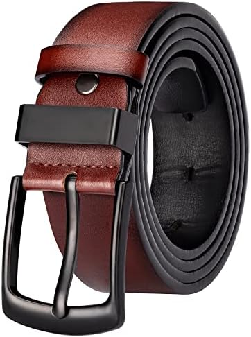 【送料無料】メンズ 革ベルト 紳士用 カジュアル ジーンズ対応 大きいサイズ ウエスト100-110cm 幅3.4c..