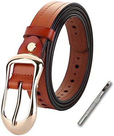 【送料無料】レディース 牛革 本革 ベルト 2.5cm幅 シンプル おしゃれ 上品 ビジネス カジュアル 多用..